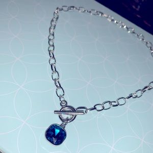 Blue stone necklace